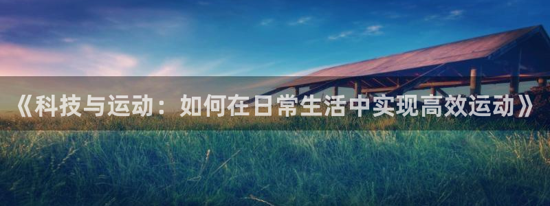 球王会体育：《科技与运动：如何在日常生活中实现高效运动》